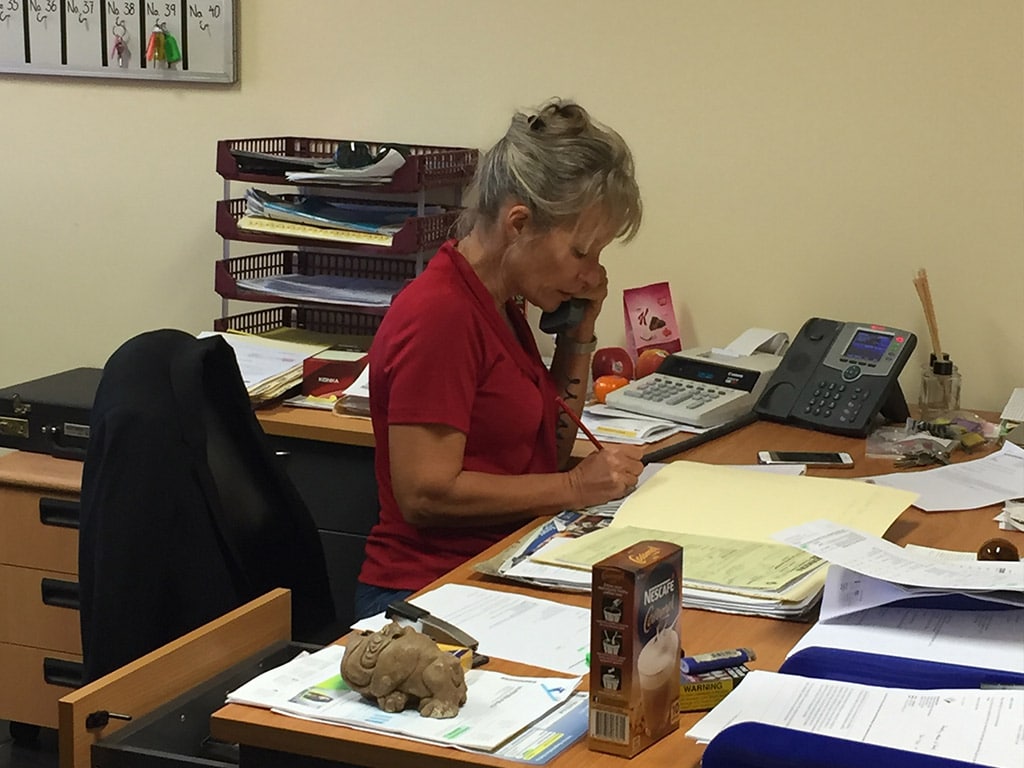 Office Worker Taking Notes While on the Phone - Home & Office Removals in Mackay, QLD