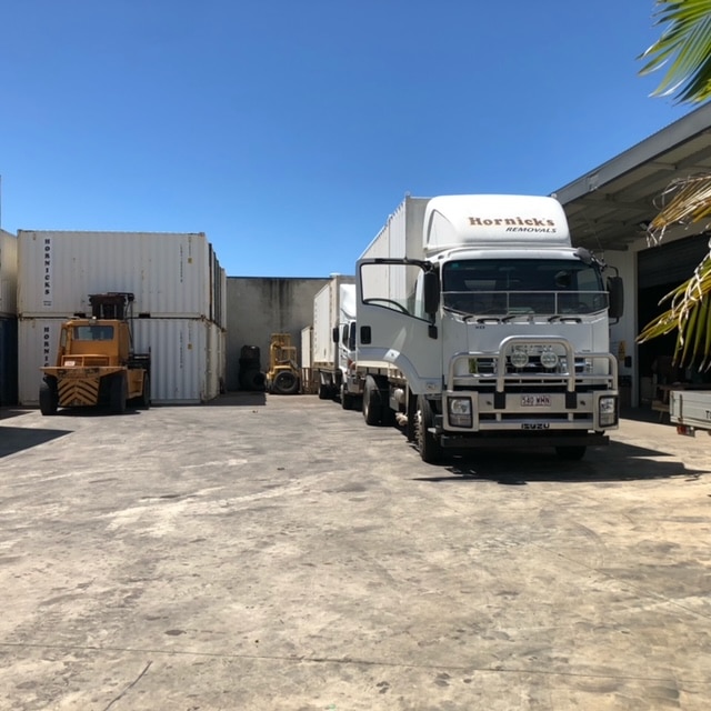 Hornick's Removals Trucks Parked in the Lot - Home & Office Removals in Mackay, QLD