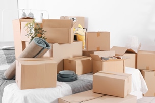House Items on Boxes — Hornicks Furniture Removals in Mackay, QLD